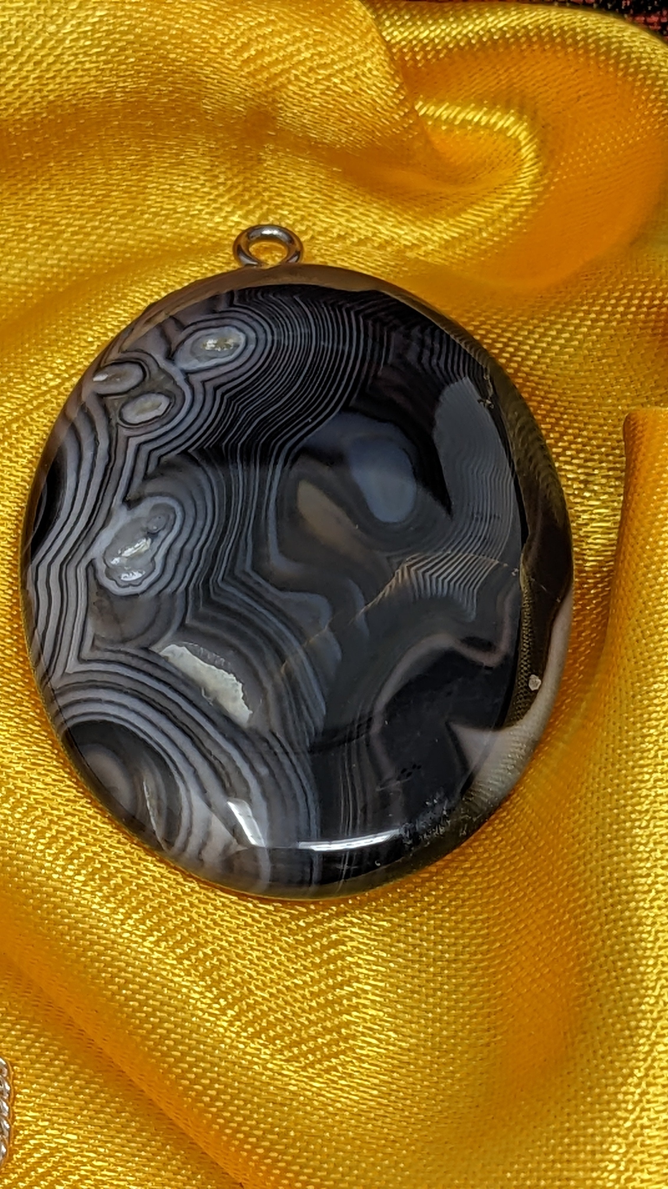 Natural Stone agates Pendant Elliptical shape Exquisite Pendants  25x38mm