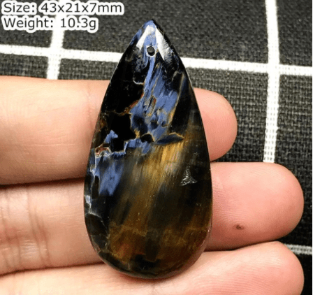 Natural Blue Pietersite Pendant